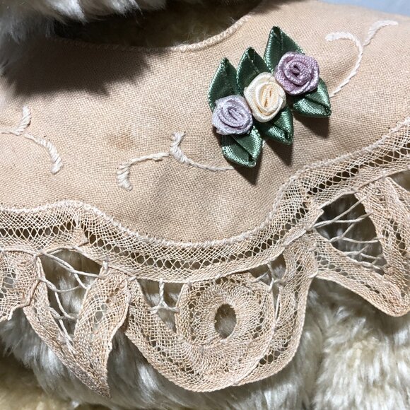 First & Main Teddy Bear Plush "Chantilly" Boho Cottagecore VTG - Picture 11 of 11